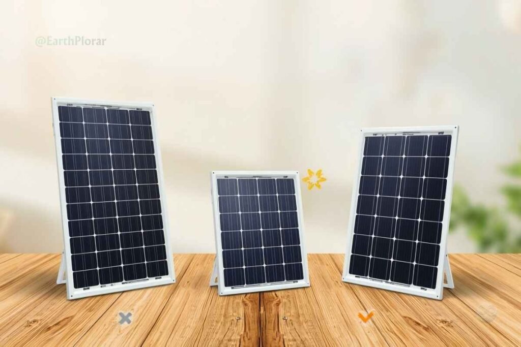 Best portable solar panels for off-grid travel comparison showing different sizes and features
